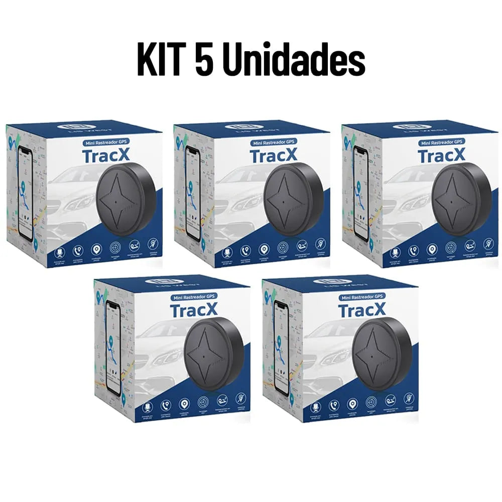 Kit 5 Mini Rastreador GPS TracX - Monitora e Rastreia