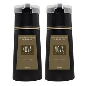 Kit 2 Nova Hair Unissex - Shampoo Escurecedor de Cabelo