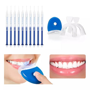 Kit Clareador Dental - Luz Led e Gel Branqueador de Dentes