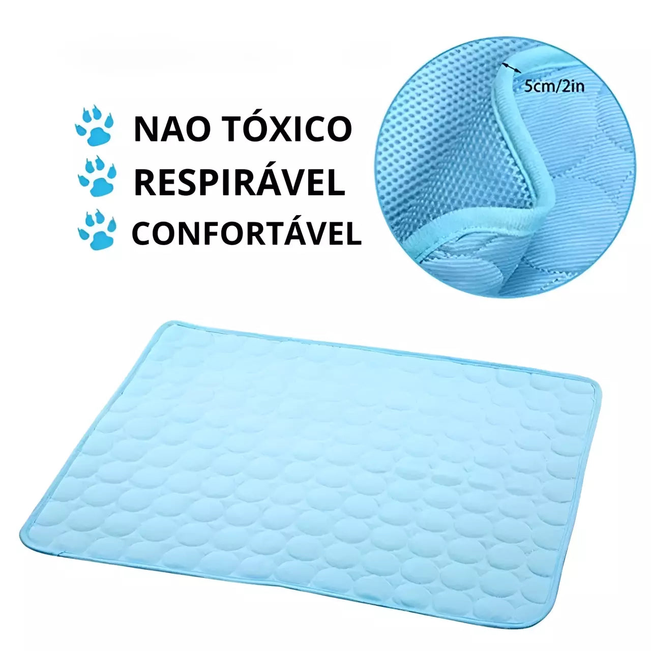 Kit 2 Tapete Gelado Pet Para Cães e Gatos - Refrescante e Confortável