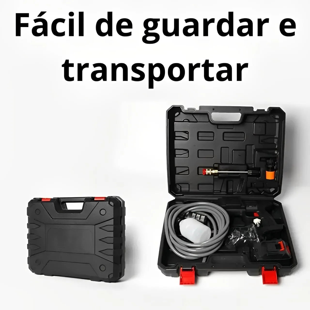 Ultrawasher - Lavadora de Alta Pressão Portátil - Mangueira de 5m + Bateria Recarregável