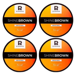 Kit 4 Bronzeador Corporal Shine Brown - Para Todos os Tipos de Pele