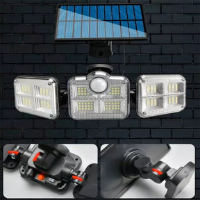 Refletor Led Solar Com 3 Cabeças 800W | Entrega Rapidinho